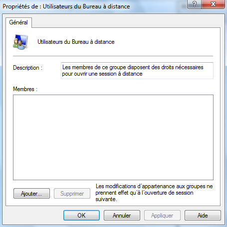 Autoriser des utilisateurs à se connecter à distance