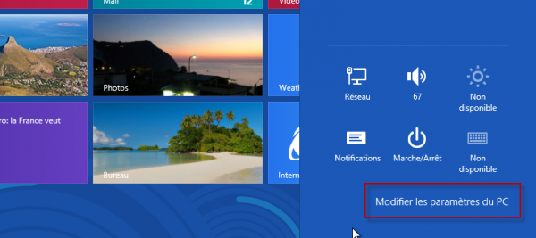 Modifier les paramètres du PC