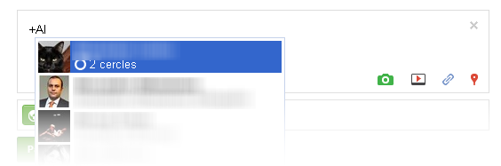 Ajouter un lien direct au compte de votre ami Google+