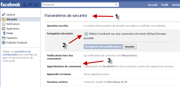 Sécuriser la connexion de Facebook HTTPS