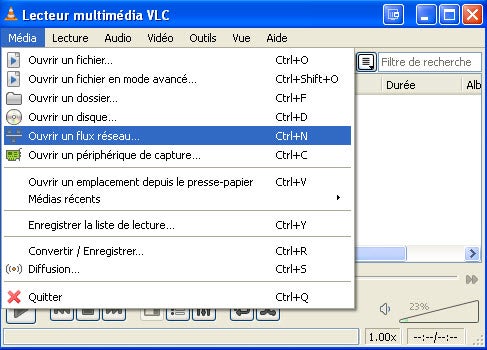 Capturer un flux vidéo avec VLC Media Player