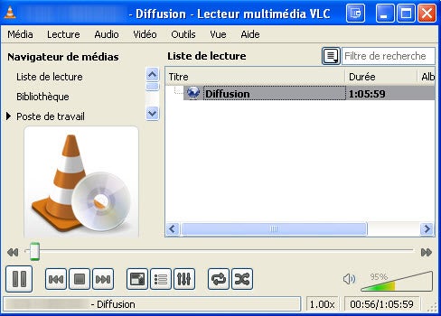 Convertir des vidéos en streaming VLC Media Player