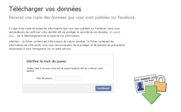 Copie des données de Facebook Softonic