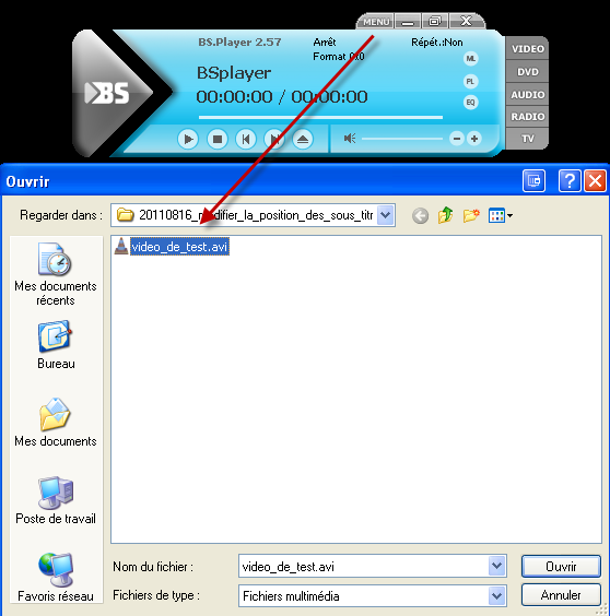 BS.player Modifier la position des sous-titres Softonic