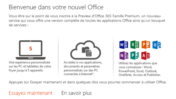 Présentation Office 365 Famille Premium