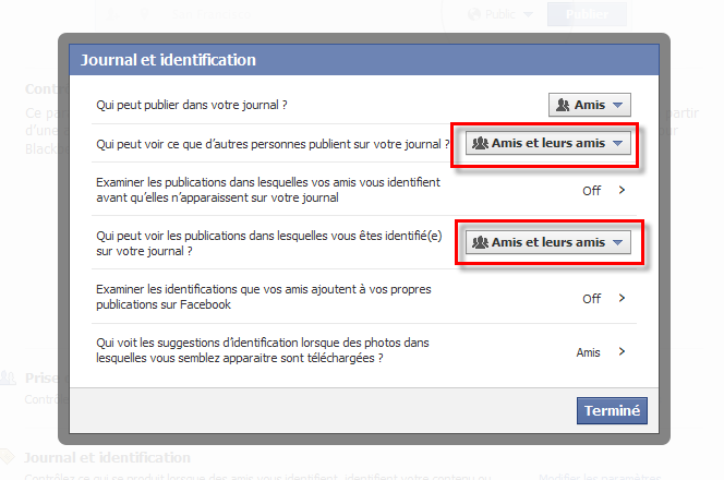 bug facebook messages privés