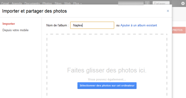 Renommer un album photo sur Google + Softonic
