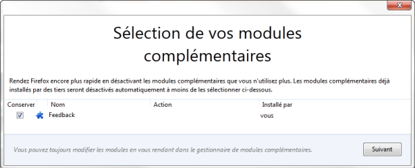 Gestionnaire de modules complémentaires Firefox 8 Softonic