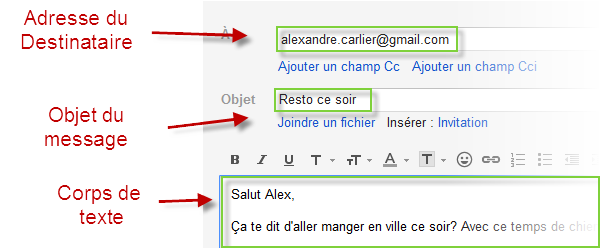Composer un message électronique Softonic