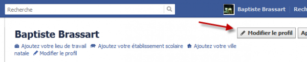 Modifier le profil Facebook Softonic
