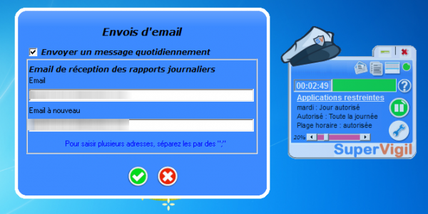Interface de SuperVigil