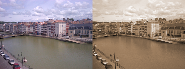 Effet Sépia Photoshop