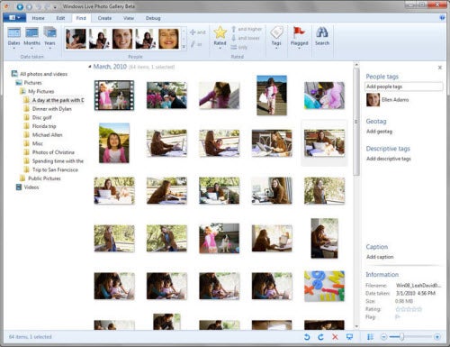 Windows Live Photo Gallery