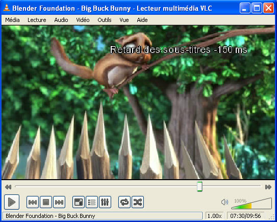 Synchroniser audio video VLC 03