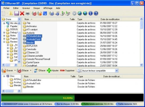 Logiciels de gravure CDBurnerXP Pro