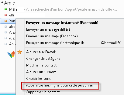 Messenger 2011 - hors ligne appa