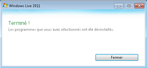 desinstaller Messenger 2011 05