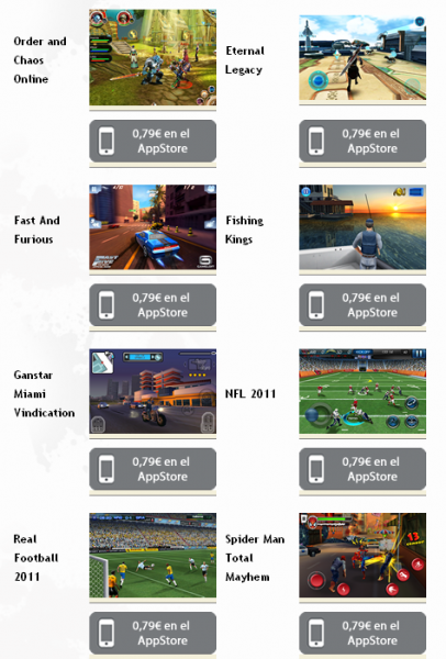 Réductions chez Gameloft pour la Fête des pères