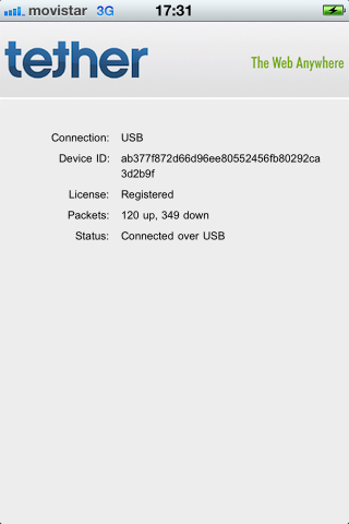 iTether fonctionne sur iPhone
