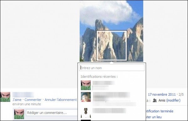Se marquer sur une photo Facebook