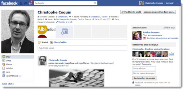 Ancien Profil Facebook