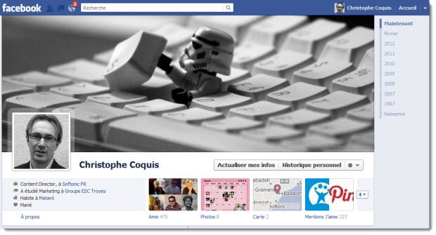 Facebook Timeline - le nouveau profil