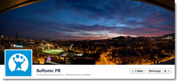 Timeline Facebook de Softonic