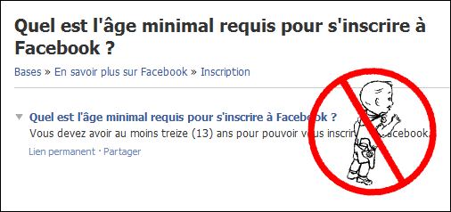 Facebook Age Limite
