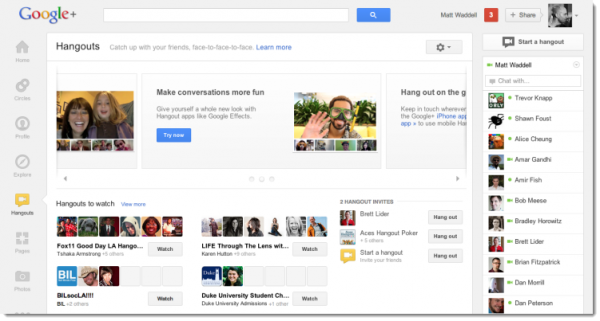 Nouveautés Google+