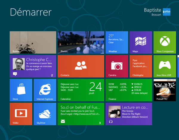 Guide de Windows 8 #8 : les tuiles dynamiques en action