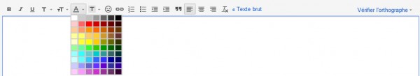 Gmail, mise en forme des emails