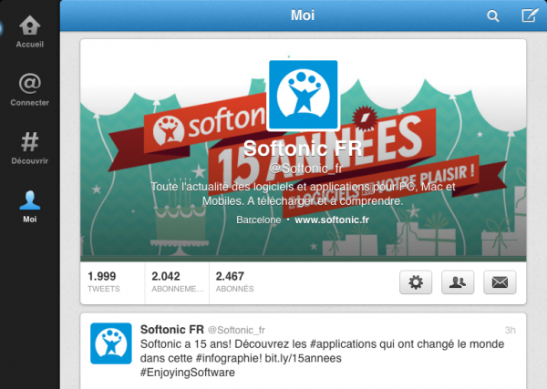 Twitter 5.0 sur iPad