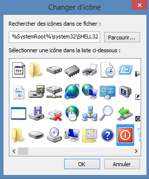 Icône Arrêt du PC