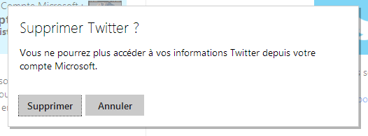 Supprimer Twitter