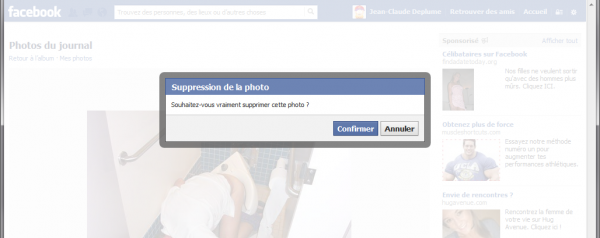 Supprimer la photo du jour de l'an