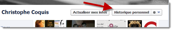 historique de recherche dans Facebook