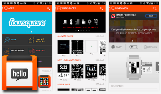 Pebble apps