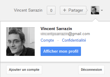 gestion du compte google