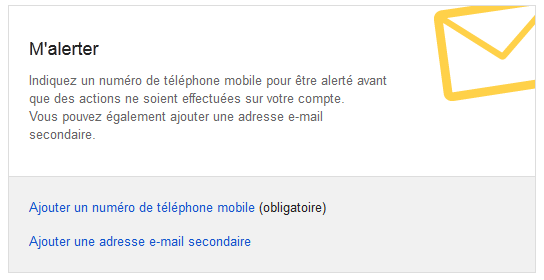 gestionnaire compte inactif google - alertes personnelles