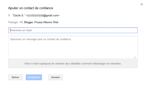 08 gestionnaire compte inactif google - redaction message