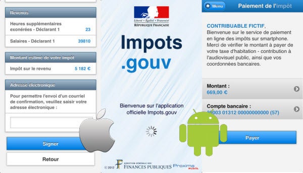 Applications impots.gouv pour iPhone et Android