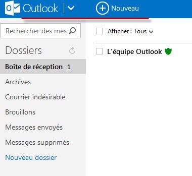 Guide Outlook.com : Barre De Menu