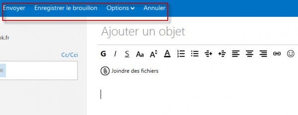 Guide Outlook.com :  Envoyer Mail