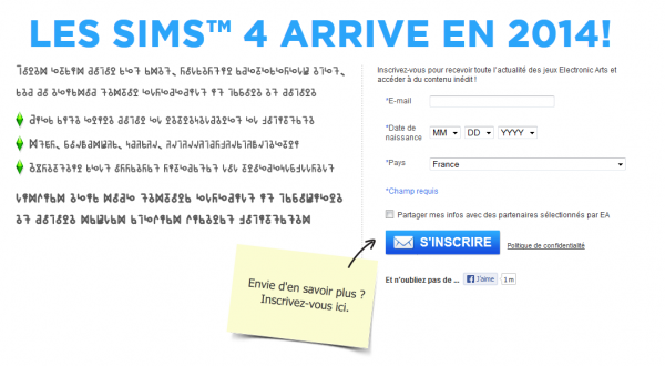 Un message codé sur Les Sims 4 Un message codé sur Les Sims 4