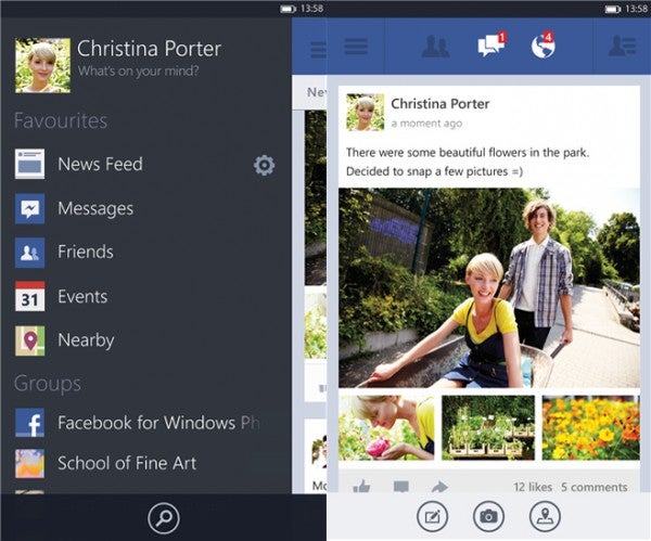 Facebook WP8