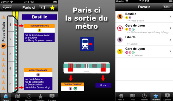 Paris ci la sortie de métro