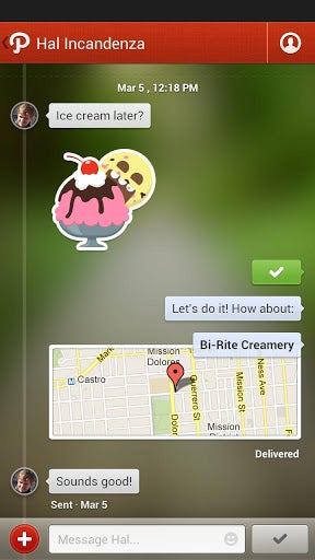 Path est doté d'un d'un système de messagerie instantanée