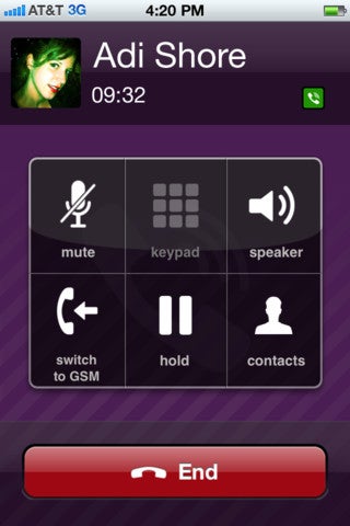 Viber pour iPhone 3G 2