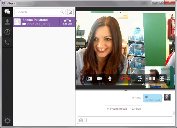Appels vidéo Viber