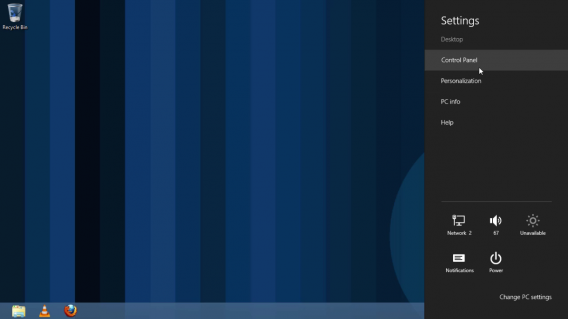 Panneau de configuration Windows 8